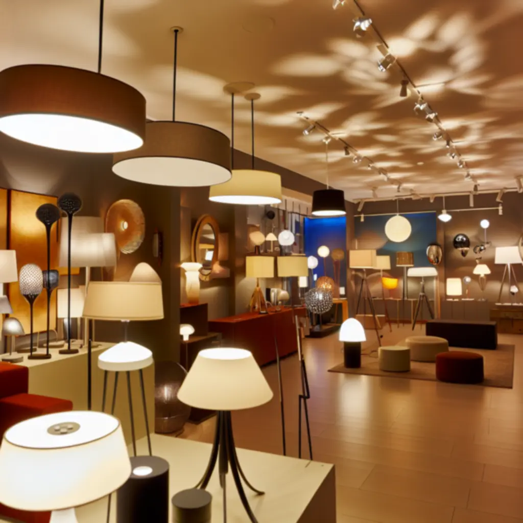 Lampa Aurora na biurku